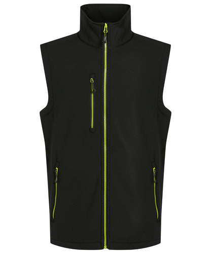 Regatta Professional Navigate 2-layer softshell bodywarmer Black/Lime