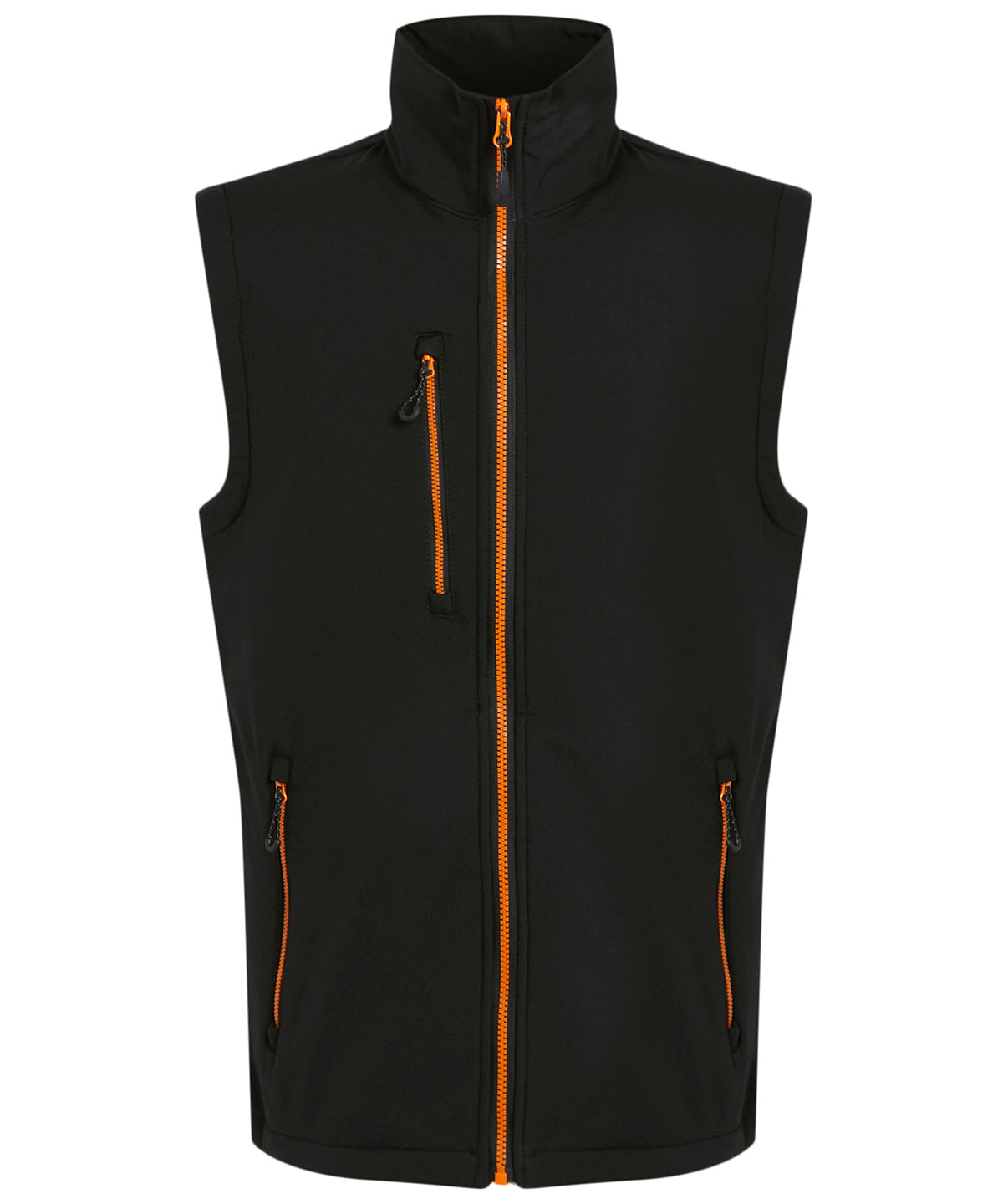 Regatta Professional Navigate 2-layer softshell bodywarmer Black/Orange Pop