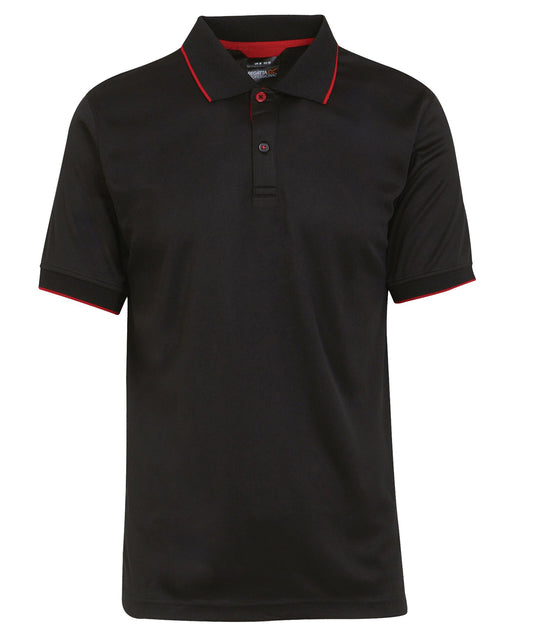 Regatta Professional Navigate short sleeve polo Black/Classic Red