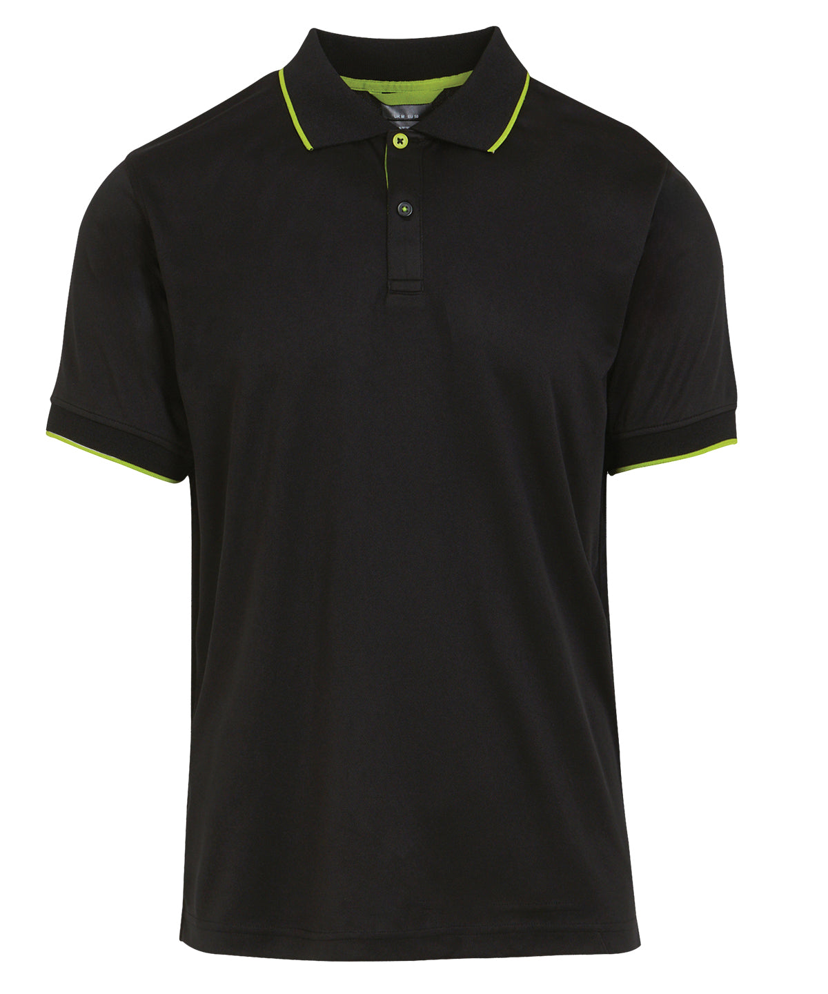 Regatta Professional Navigate short sleeve polo Black/Lime