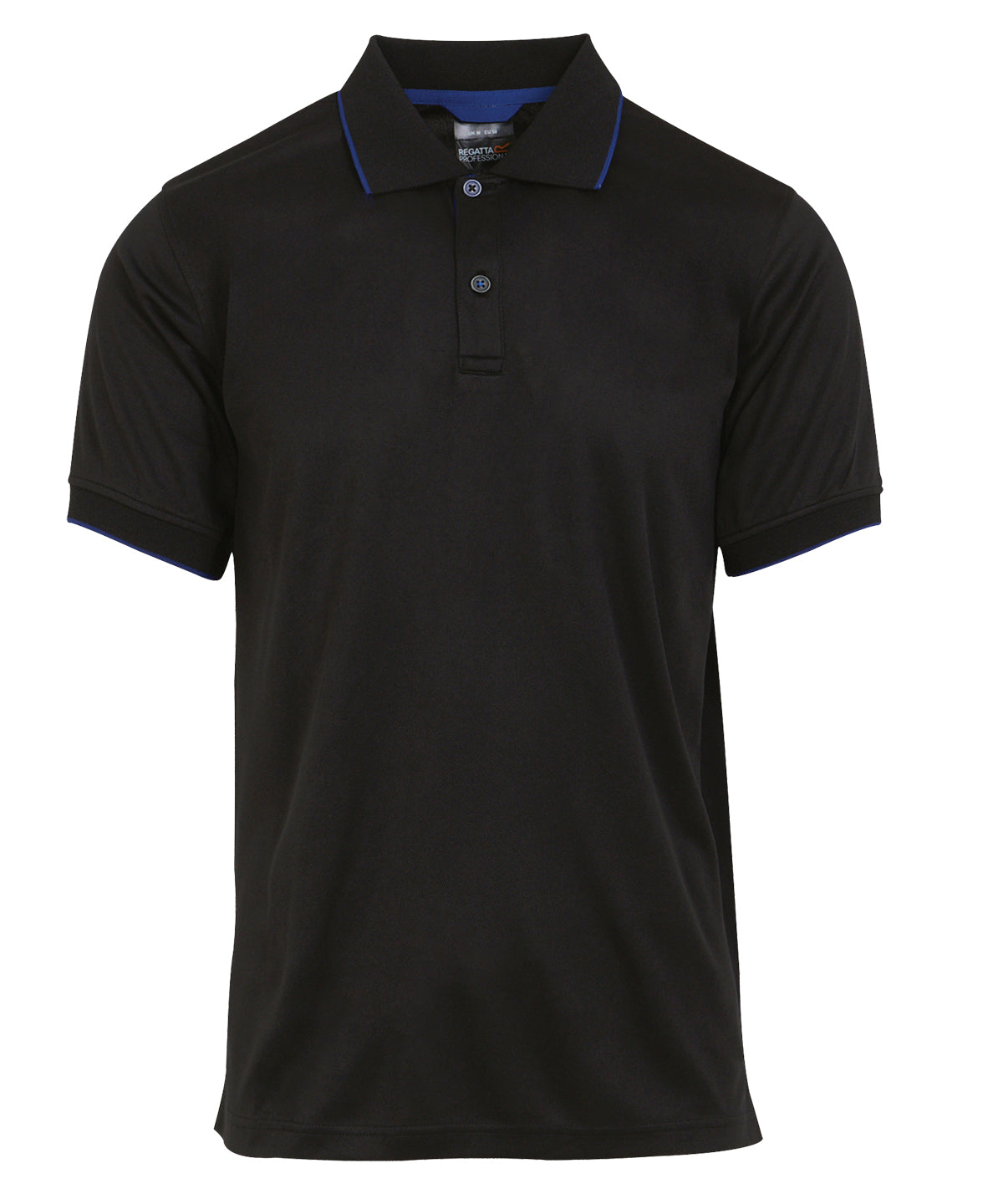 Regatta Professional Navigate short sleeve polo Black/New Royal