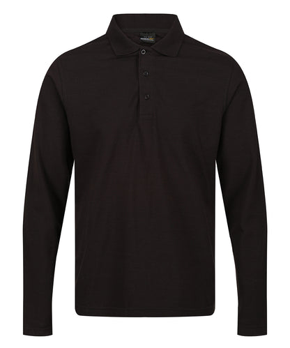 Regatta Professional Pro 65/35 long sleeve polo Black
