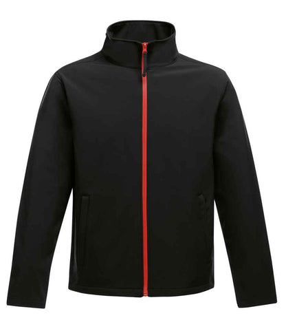 Regatta Ablaze Printable Soft Shell Jacket in Black/Classic Red