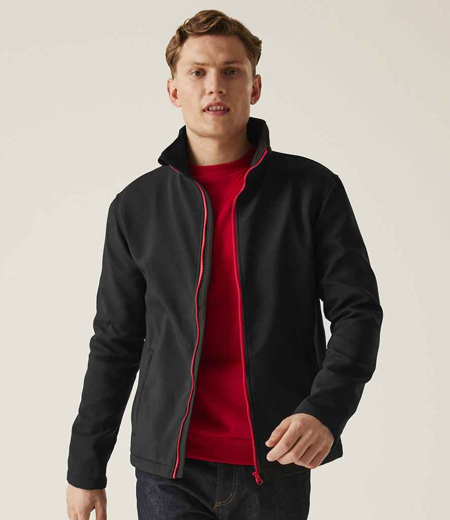 Regatta Professional Regatta Ablaze Printable Soft Shell Jacket Black/Classic Red