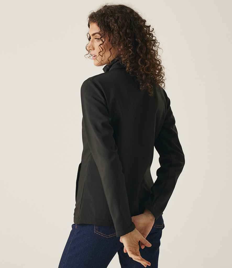 Regatta Professional Regatta Ladies Ablaze Printable Soft Shell Jacket Black/Black