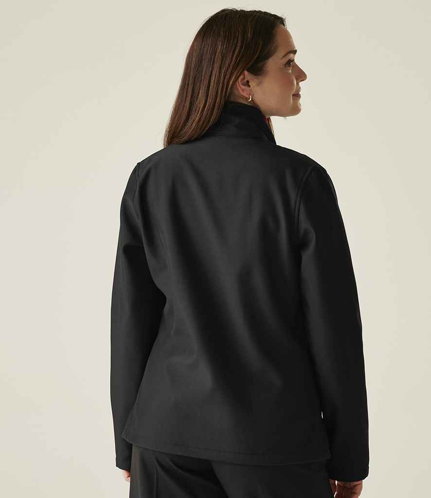 Regatta Professional Regatta Ladies Ablaze Printable Soft Shell Jacket Black/Classic Red