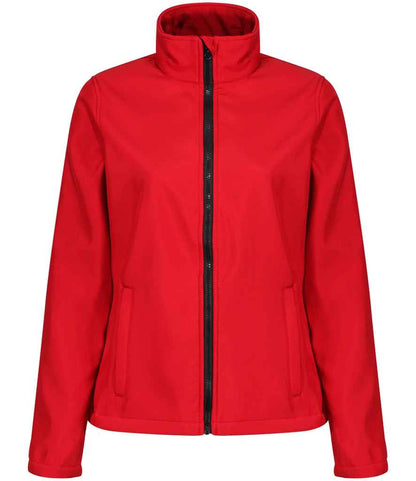 Regatta Ladies Ablaze Printable Soft Shell Jacket in Classic Red/Black