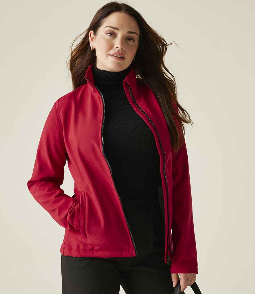 Regatta Professional Regatta Ladies Ablaze Printable Soft Shell Jacket Classic Red/Black