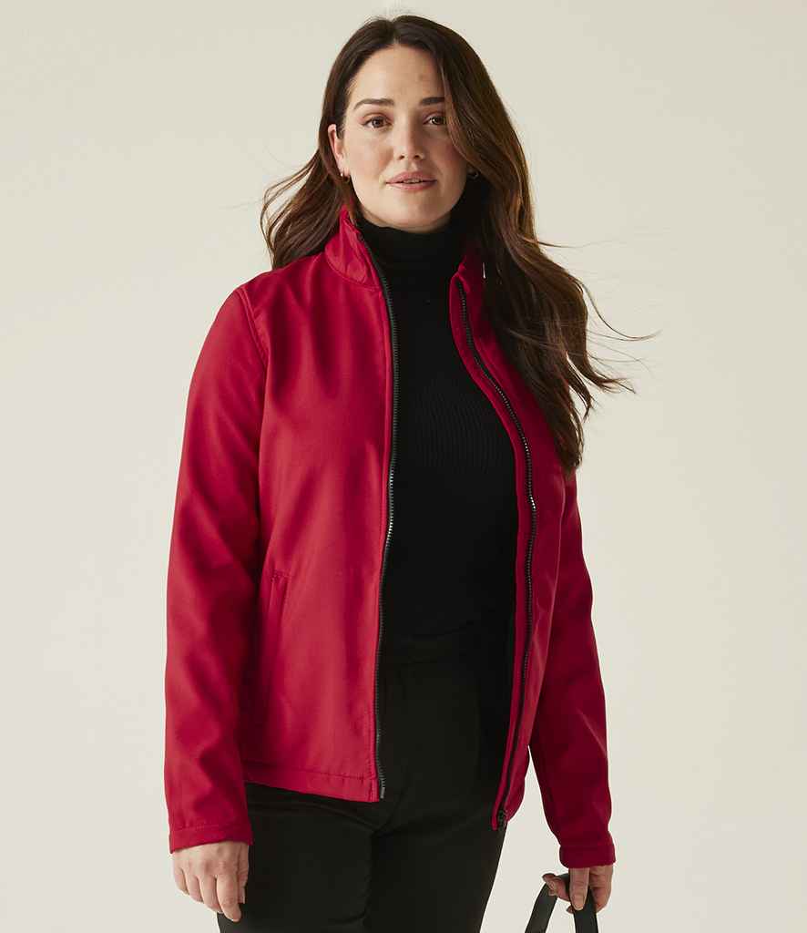 Regatta Professional Regatta Ladies Ablaze Printable Soft Shell Jacket Classic Red/Black