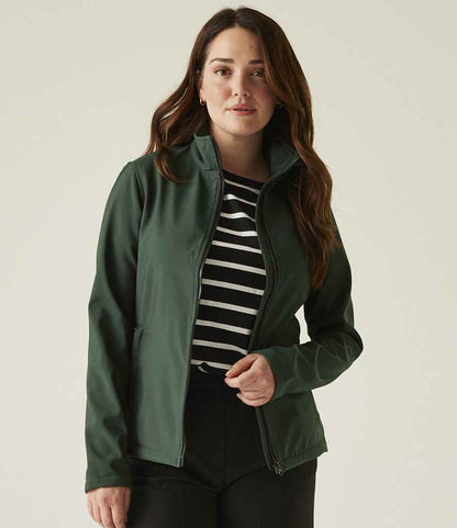Regatta Professional Regatta Ladies Ablaze Printable Soft Shell Jacket Dark Spruce/Black