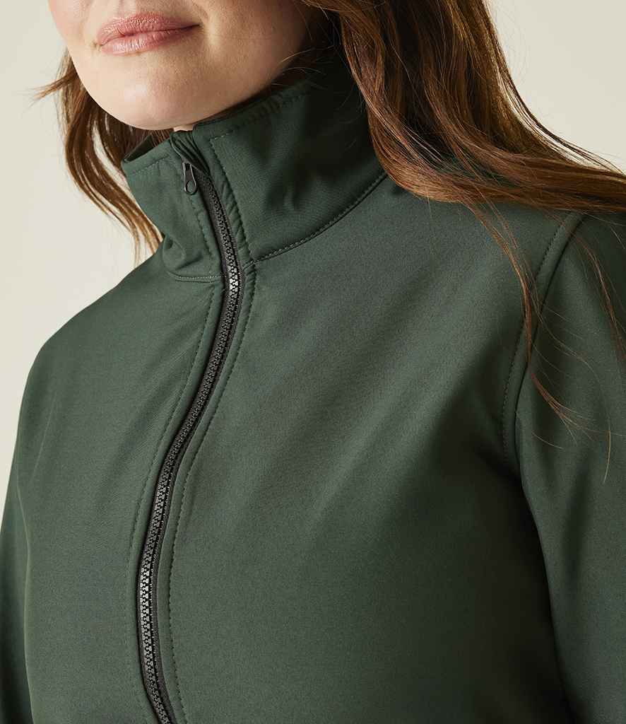 Regatta Professional Regatta Ladies Ablaze Printable Soft Shell Jacket Dark Spruce/Black