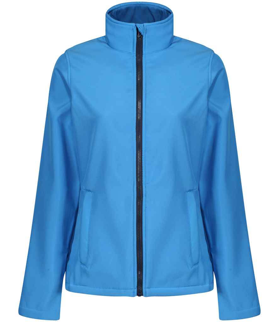Regatta Ladies Ablaze Printable Soft Shell Jacket in French Blue/Navy