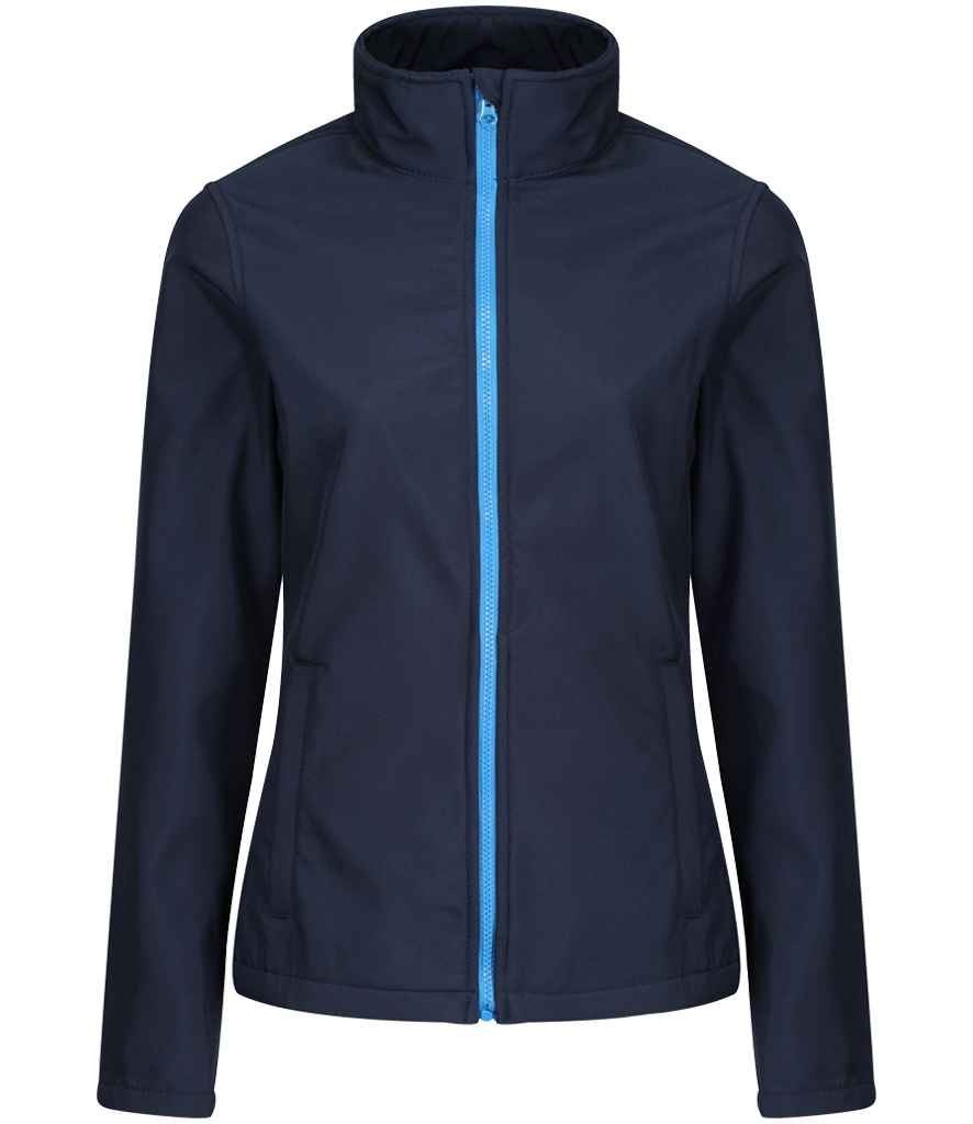 Regatta Ladies Ablaze Printable Soft Shell Jacket in Navy/French Blue