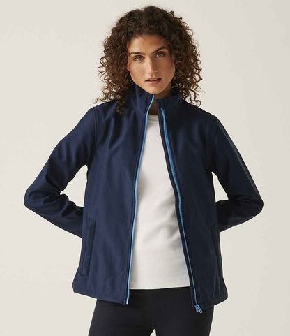 Regatta Professional Regatta Ladies Ablaze Printable Soft Shell Jacket Navy/French Blue