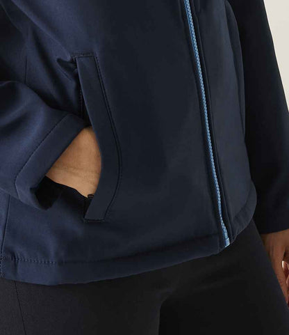 Regatta Professional Regatta Ladies Ablaze Printable Soft Shell Jacket Navy/French Blue