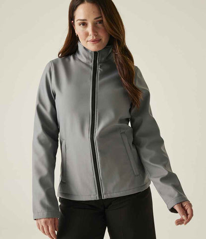 Regatta Professional Regatta Ladies Ablaze Printable Soft Shell Jacket Rock Grey/Black