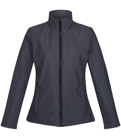 Regatta Ladies Ablaze Printable Soft Shell Jacket in Seal Grey/Black