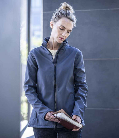 Regatta Professional Regatta Ladies Ablaze Printable Soft Shell Jacket Seal Grey/Black