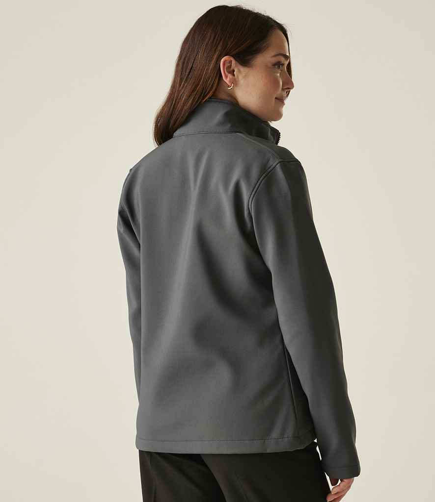 Regatta Professional Regatta Ladies Ablaze Printable Soft Shell Jacket Seal Grey/Black