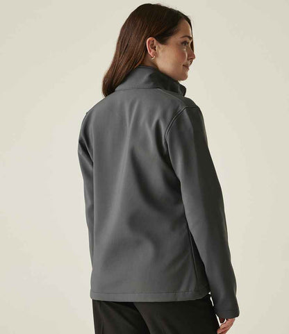 Regatta Professional Regatta Ladies Ablaze Printable Soft Shell Jacket Seal Grey/Black