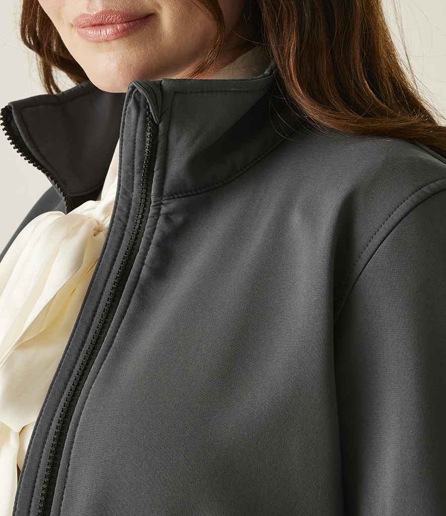 Regatta Professional Regatta Ladies Ablaze Printable Soft Shell Jacket Seal Grey/Black