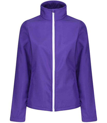 Regatta Ladies Ablaze Printable Soft Shell Jacket in Vibrant Purple/Black