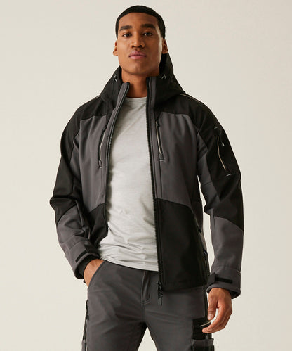 Regatta Professional 4-Tex stretch 3-layer softshell jacket Slate Grey/Black