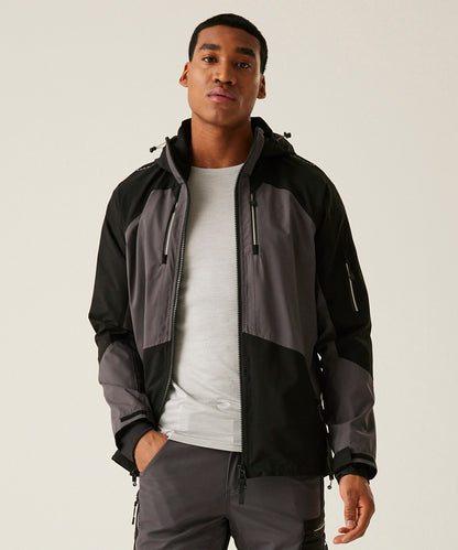 Regatta Professional 4-Tex stretch waterproof shell jacket Slate Grey/Black