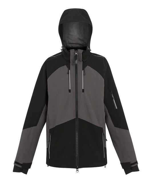 Regatta Professional 4-Tex stretch waterproof shell jacket Slate Grey/Black