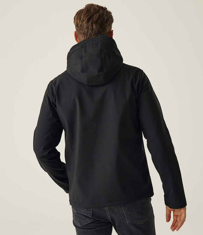 Regatta Professional Regatta Venturer Three Layer Hooded Soft Shell Jacket Black/Black