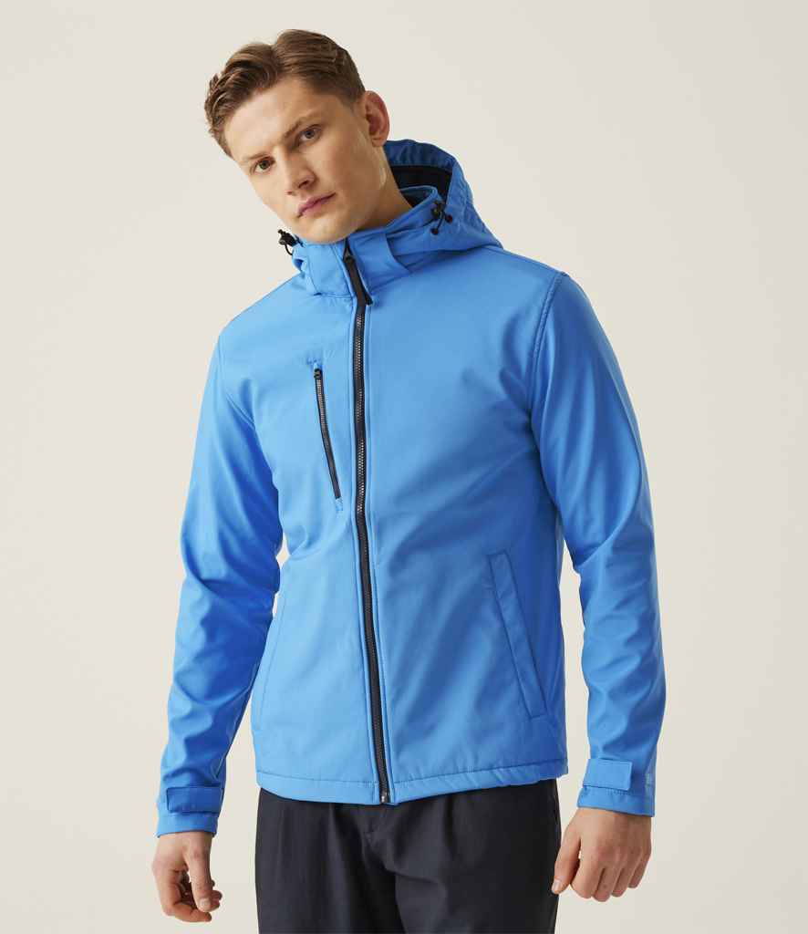 Regatta Professional Regatta Venturer Three Layer Hooded Soft Shell Jacket French Blue/Navy