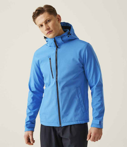 Regatta Professional Regatta Venturer Three Layer Hooded Soft Shell Jacket French Blue/Navy