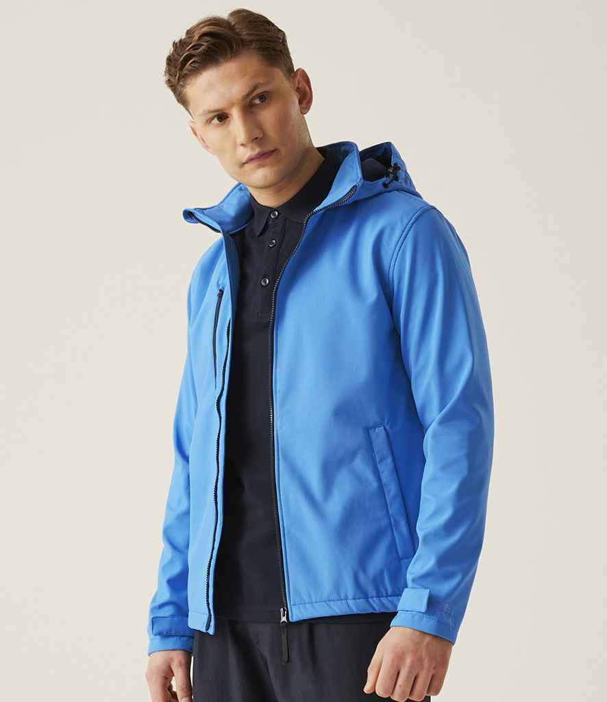 Regatta Professional Regatta Venturer Three Layer Hooded Soft Shell Jacket French Blue/Navy