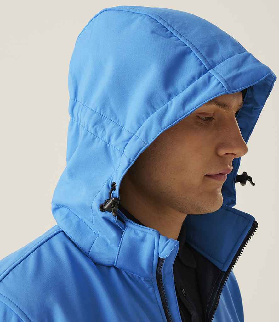 Regatta Professional Regatta Venturer Three Layer Hooded Soft Shell Jacket French Blue/Navy