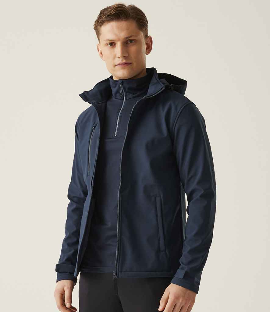 Regatta Professional Regatta Venturer Three Layer Hooded Soft Shell Jacket Navy/Navy