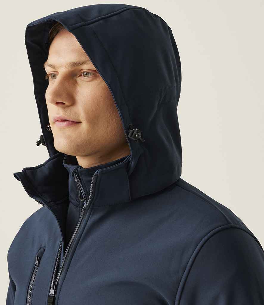 Regatta Professional Regatta Venturer Three Layer Hooded Soft Shell Jacket Navy/Navy