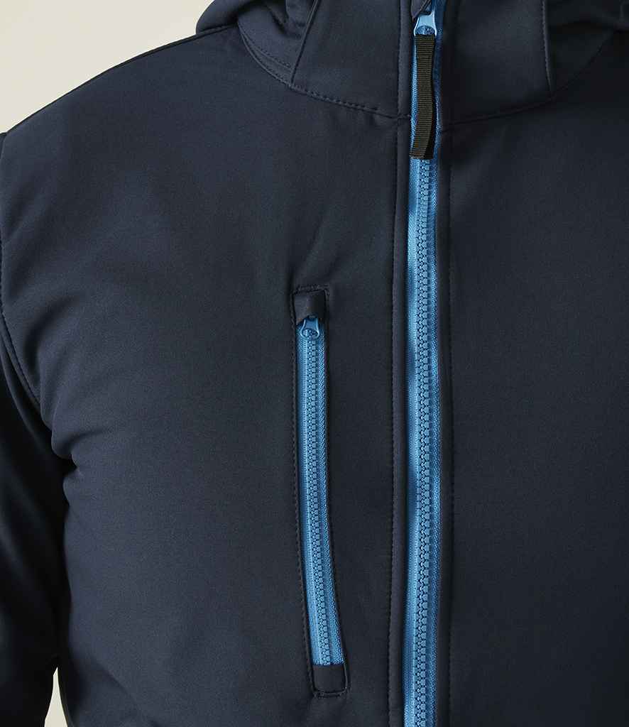 Regatta Professional Regatta Venturer Three Layer Hooded Soft Shell Jacket Navy/French Blue