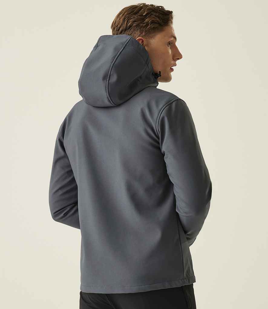 Regatta Professional Regatta Venturer Three Layer Hooded Soft Shell Jacket Seal Grey/Black