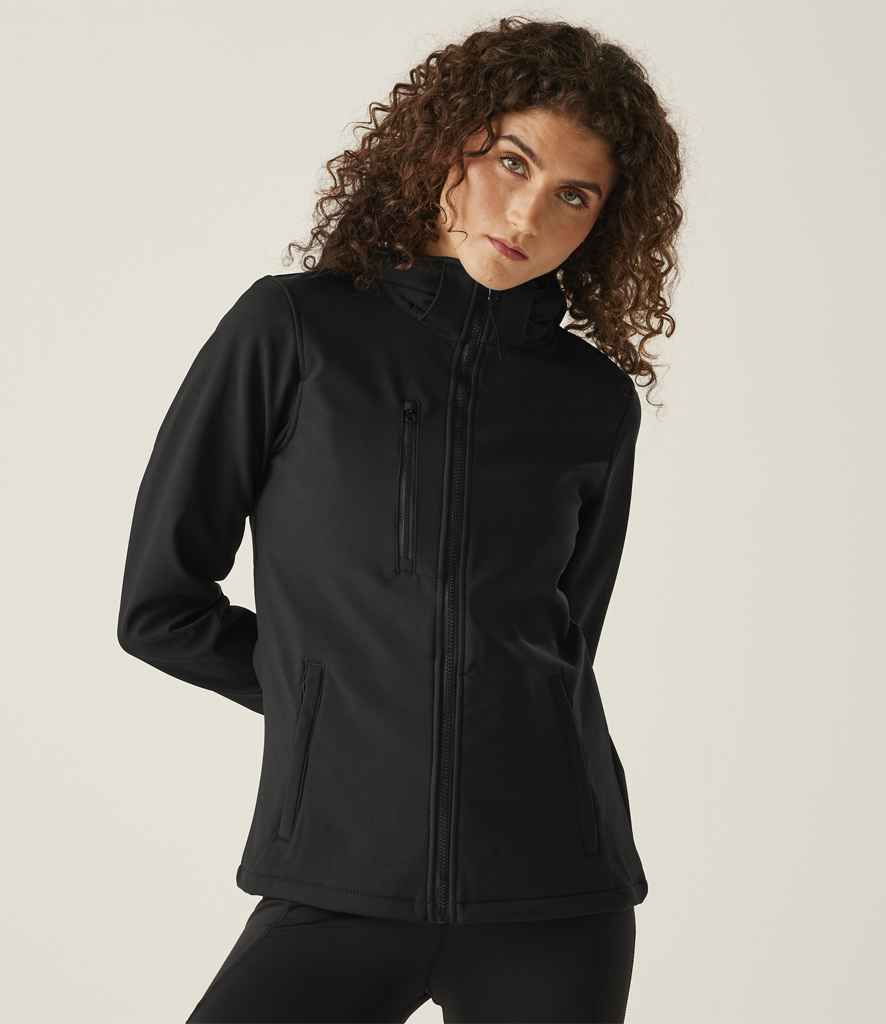 Regatta Professional Regatta Ladies Venturer Three Layer Hooded Soft Shell Jacket