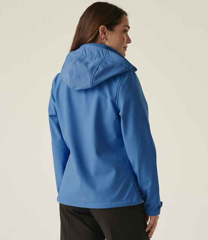 Regatta Professional Regatta Ladies Venturer Three Layer Hooded Soft Shell Jacket French Blue/Navy