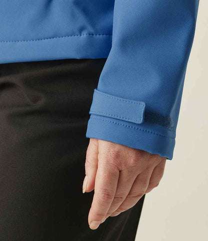 Regatta Professional Regatta Ladies Venturer Three Layer Hooded Soft Shell Jacket French Blue/Navy