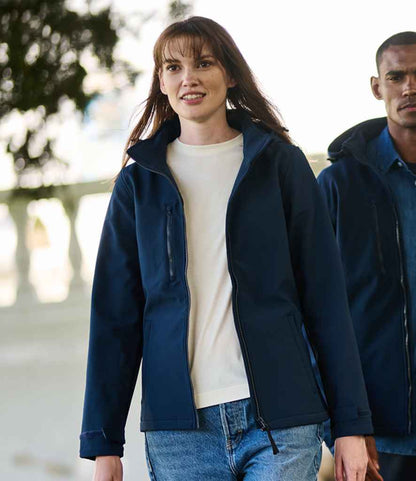 Regatta Professional Regatta Ladies Venturer Three Layer Hooded Soft Shell Jacket Navy/Navy