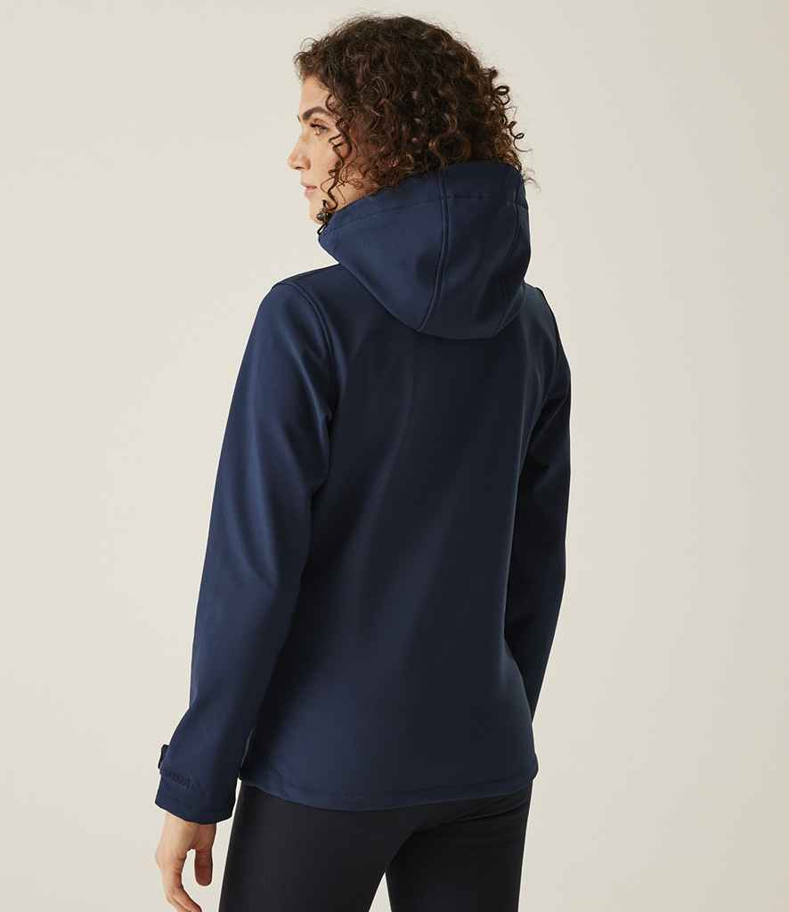 Regatta Professional Regatta Ladies Venturer Three Layer Hooded Soft Shell Jacket Navy/Navy