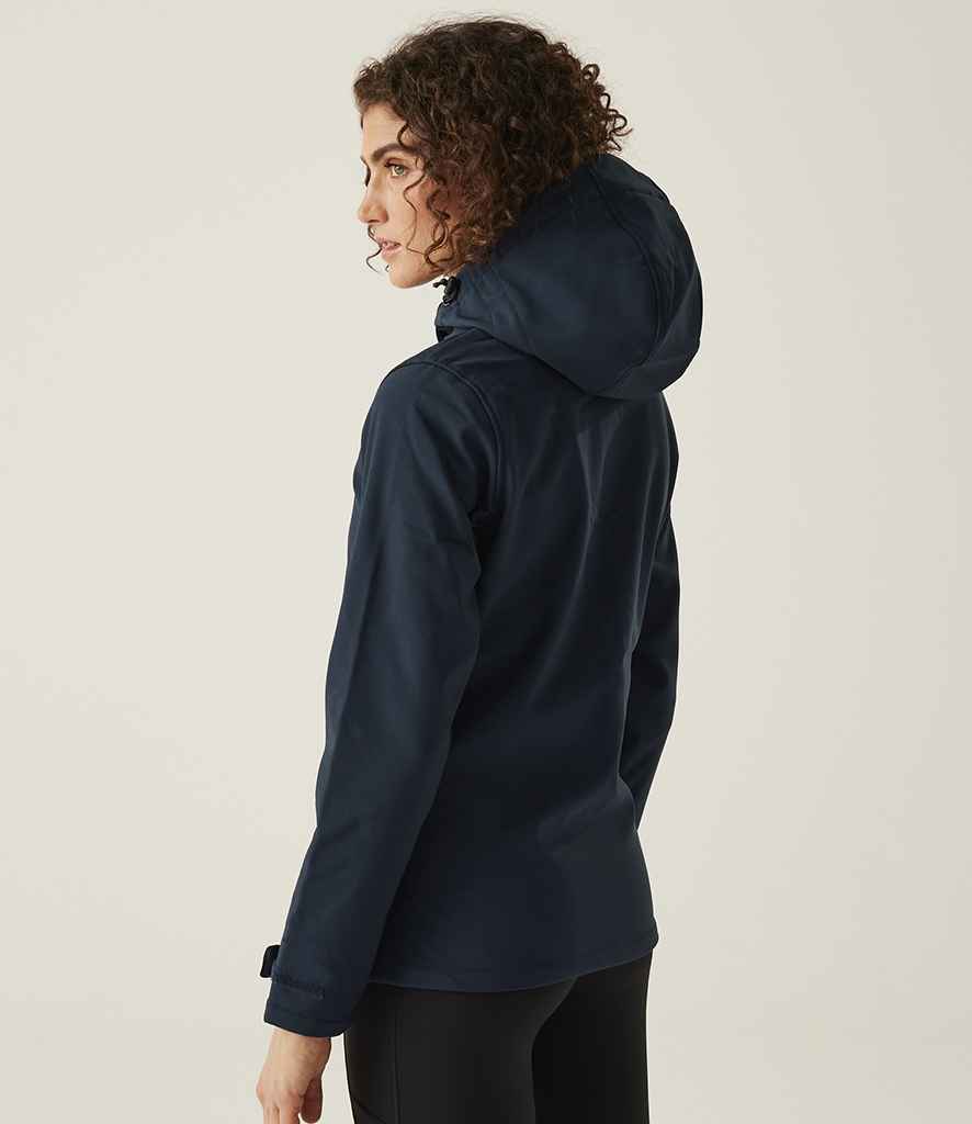 Regatta Professional Regatta Ladies Venturer Three Layer Hooded Soft Shell Jacket Navy/French Blue