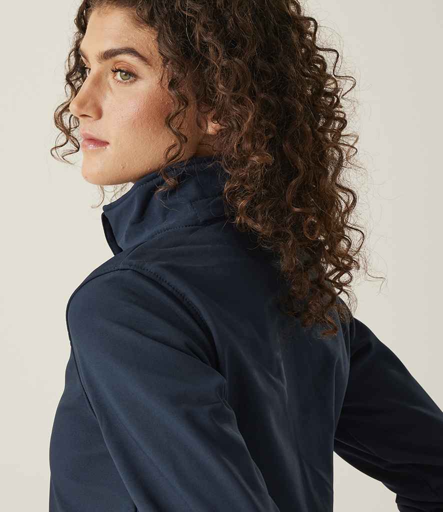 Regatta Professional Regatta Ladies Venturer Three Layer Hooded Soft Shell Jacket Navy/French Blue