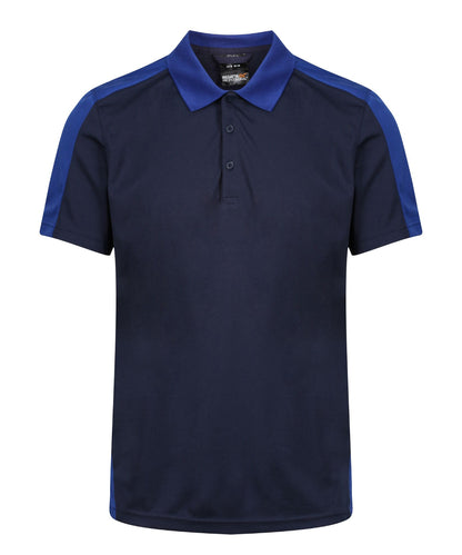 Regatta Professional Contrast wicking polo Navy/New Royal