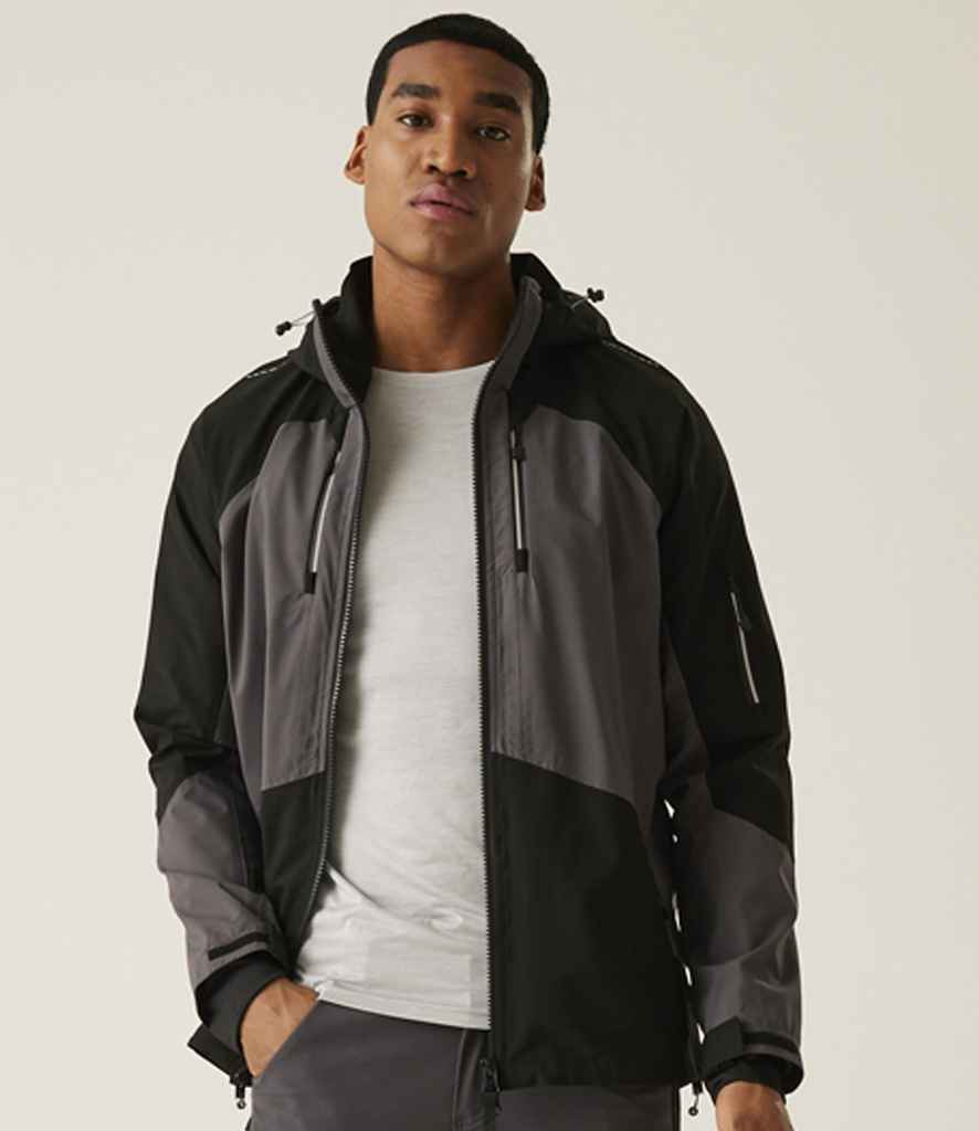 Regatta Professional Regatta 4TEX Stretch Waterproof Shell Jacket Slate Grey/Black