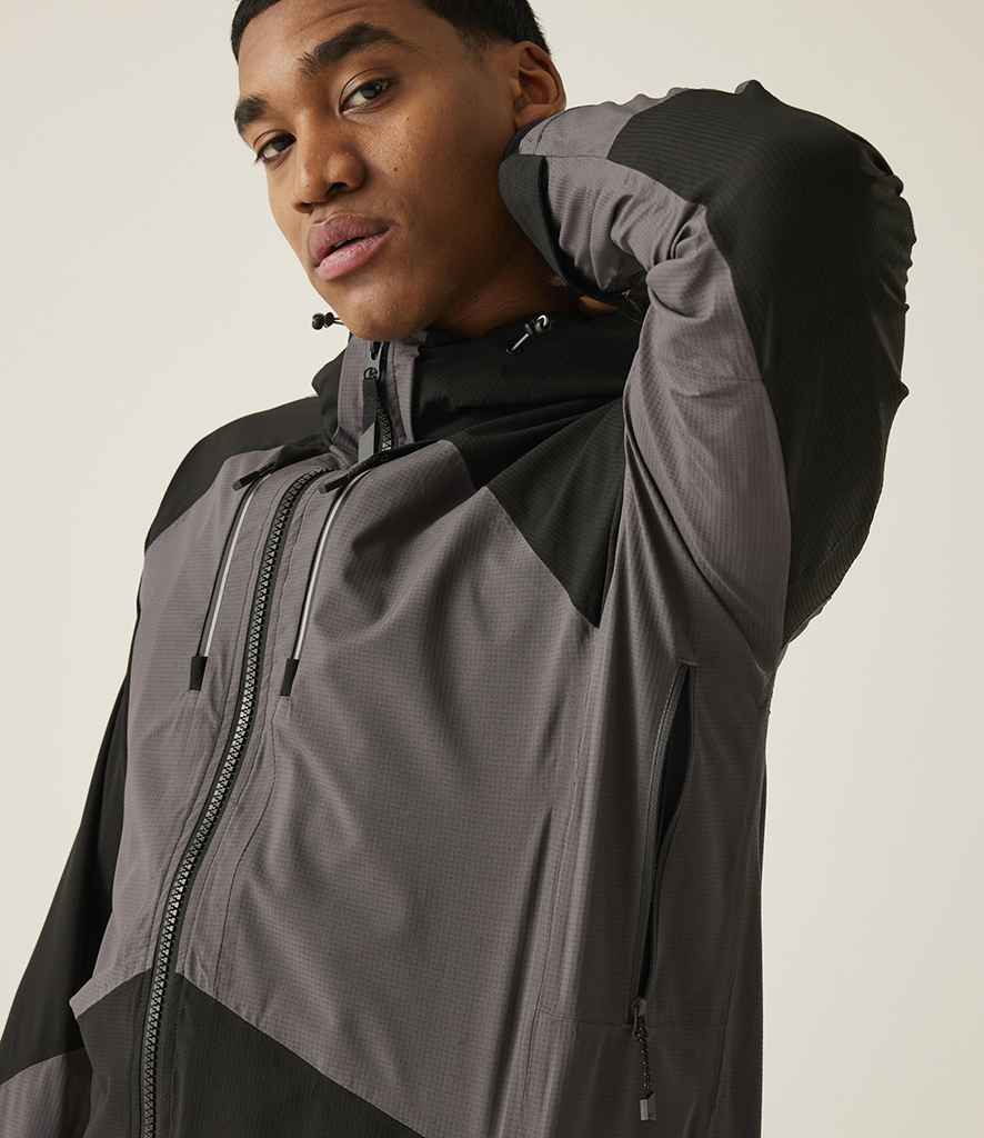 Regatta Professional Regatta 4TEX Stretch Waterproof Shell Jacket Slate Grey/Black