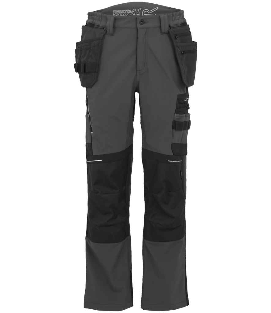 Regatta 4TEX Stretch Holster Trousers in Slate Grey/Black