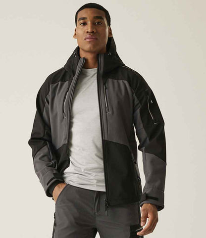 Regatta Professional Regatta 4TEX Stretch Three Layer Soft Shell Jacket Slate Grey/Black